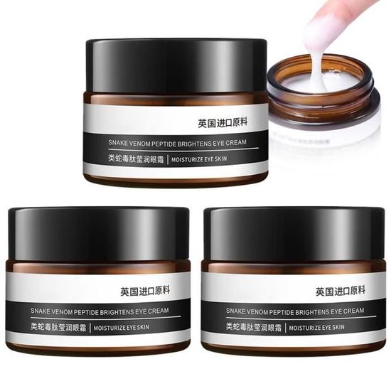 Crème éclaircissante pour les yeux au venin de serpent, instantanée des