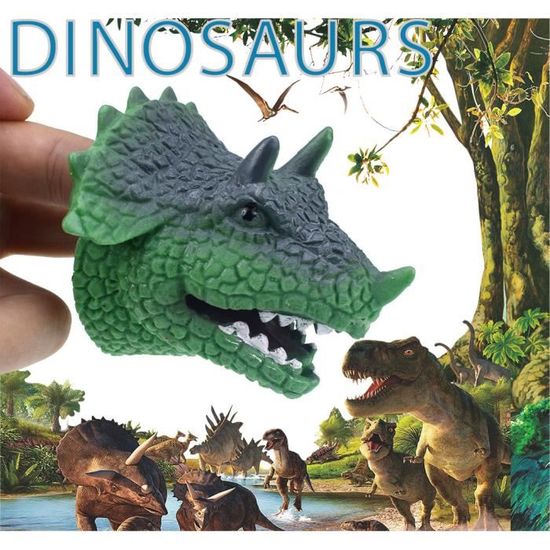 Marionnette à Main Dinosaure Garneck – Jouet De Rôle En PVC, Lavable, Pour Développer L’imagination Des Enfants – Dès 3 Ans