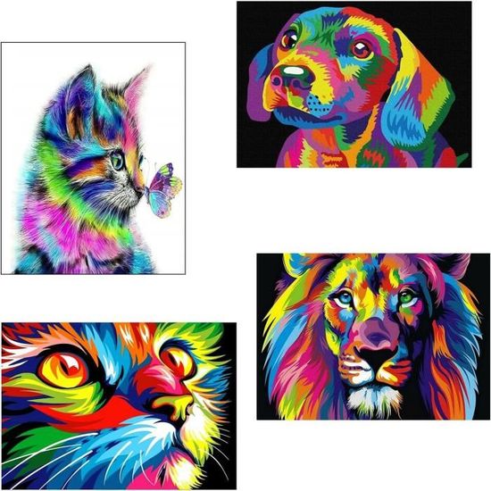 5D DIY Diamond Painting Kit Animaux De La Forêt Broderie Diamant Complet Pour Adultes Enfants Point De Croix Cristal Strass Arts Craft Pour Salon Chambre Décoration Murale Round Drill,60x80cm