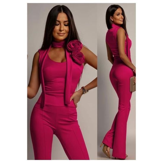 Combinaison pantalon Fuchsia - AZURA