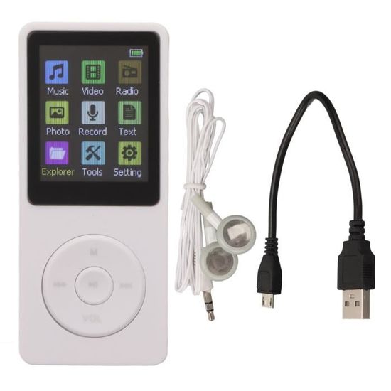 Lecteur MP3 Septpenta 32 Go - Écran LCD 1,8", Avec Carte SD, Radio FM Et Enregistreur Vocal Pour Enfants (Rose)