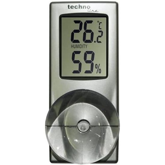 Thermomètre à Ventouse Pour Fenêtre - Affichage Analogique Précis - Pour Intérieur/extérieur (chambre, Jardin, Serre)