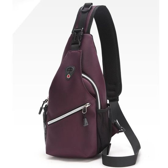 Sac Bandoulière ANPPEX Réglable - Sac De Poitrine Unisexe - Tissu Oxford 600D - Léger 280g