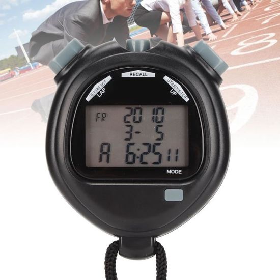 Chronomètre Sport Multifonction Jaimela - Chrono Numérique à Main Pour Running, Natation, Fitness