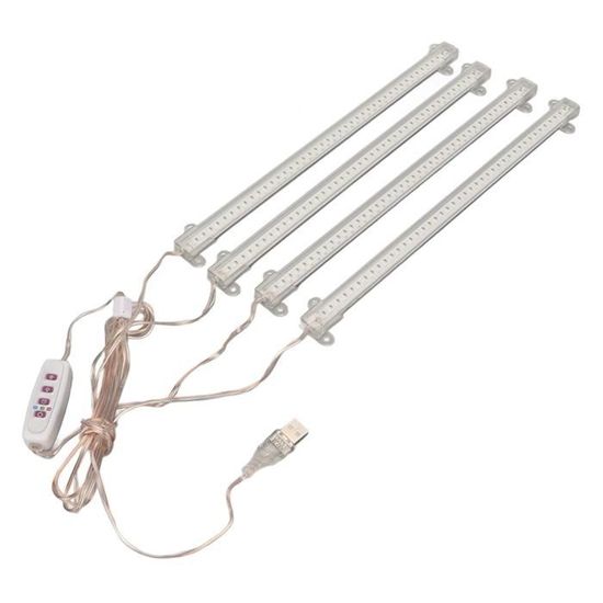 Bande LED De Croissance Pour Plantes - Spectre Complet 2 Mètres - Alimentation USB 5V - Pour Tente De Culture, Jardins Intérieurs