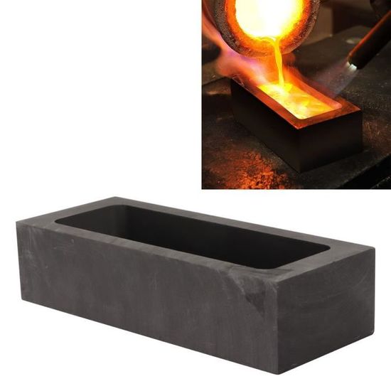 Lanko Moule En Graphite Pour Lingot De 2 Kg - Or Et Argent 85x45x30 Mm