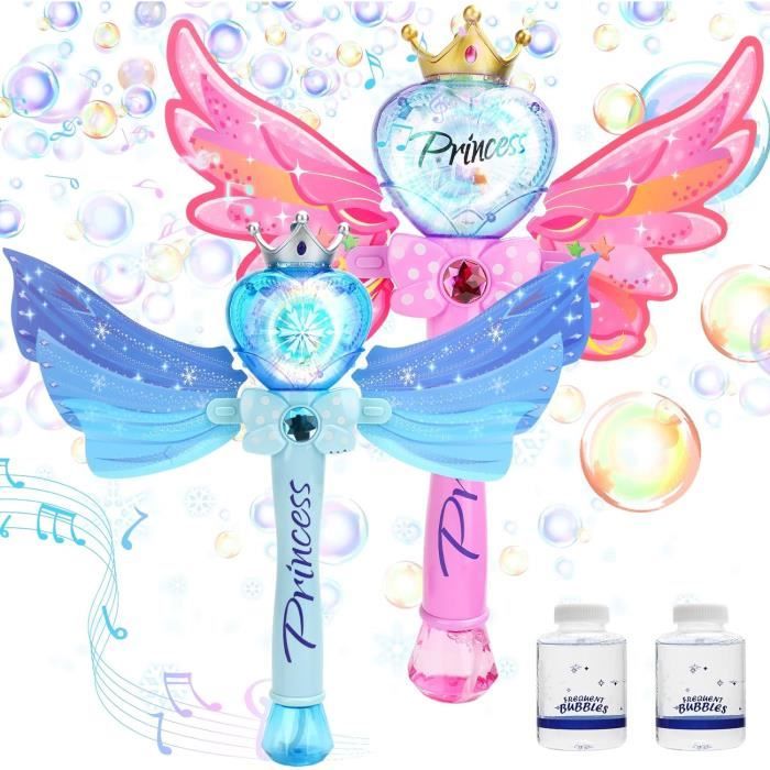 Machine à Bulles Licorne – 2 Pistolets Automatiques – 2 Flacons 50 Ml – Lumière Colorée – Extérieur, Mariage