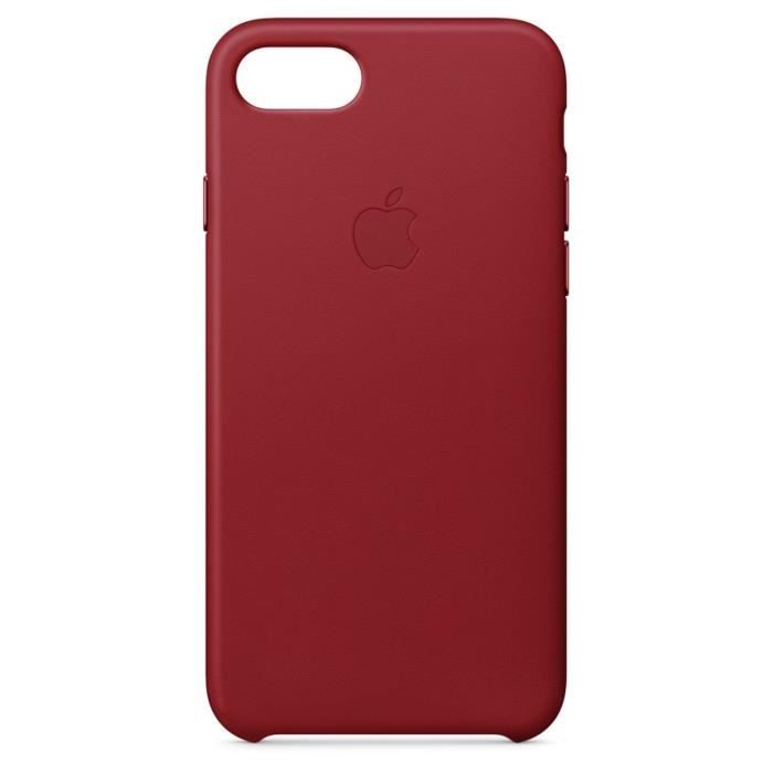 Coque APPLE en cuir pour iPhone 8 / 7 et iPhone SE - (PRODUCT)RED