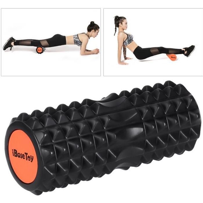 Rouleau de Massage Foam Roller pour Massage Physiothérapie Musculaire Foamroller Grid Soulagement du Dos Yoga Crossfit Fitness Sport