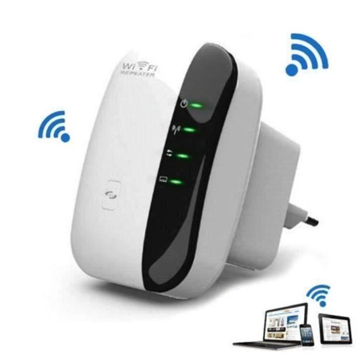 Amplificateur WiFi Repeteur Booster de signal sans fil WiFi extender 300M WLAN 802.11n-g-b