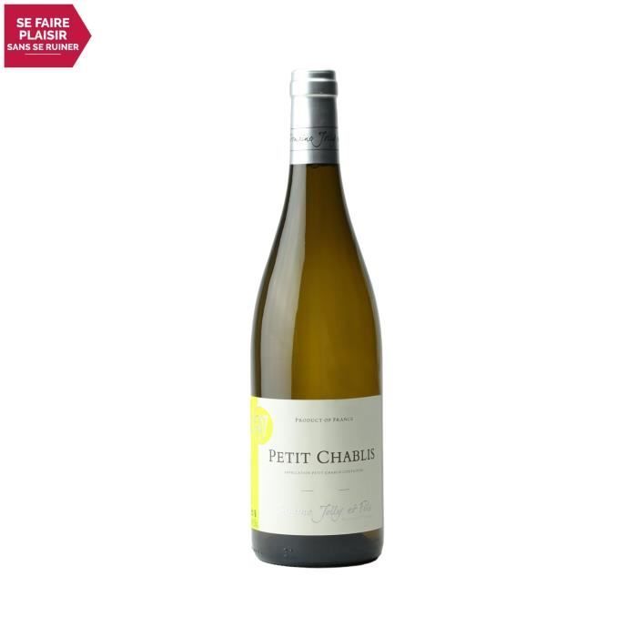Petit Chablis Blanc 2019 - 75cl - Domaine Jolly - Vin AOC Blanc de Bourgogne - Cépage Chardonnay