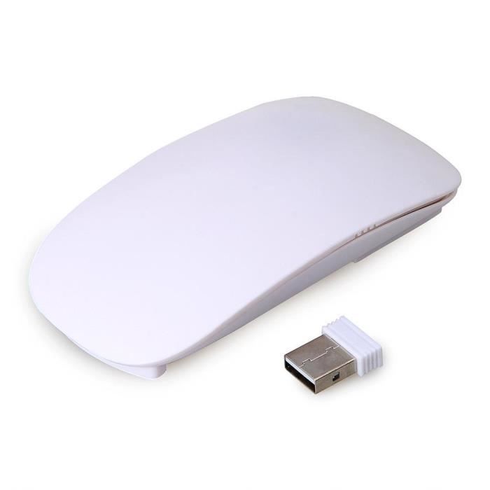 RF 2.4Ghz Souris Sans fil Souris USB Souris sans fil Blanc Pour Apple MAC PC