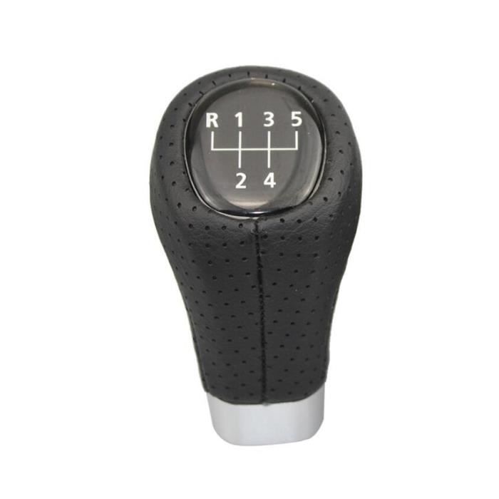no logo 5 -5 6 vitesses Pommeau de levier De Vitesses En Cuir Pour BMW 1 3 5 6 Série E30 E34 E36 E39 E46 E60 E63 E81 E82 E90 Shfiter