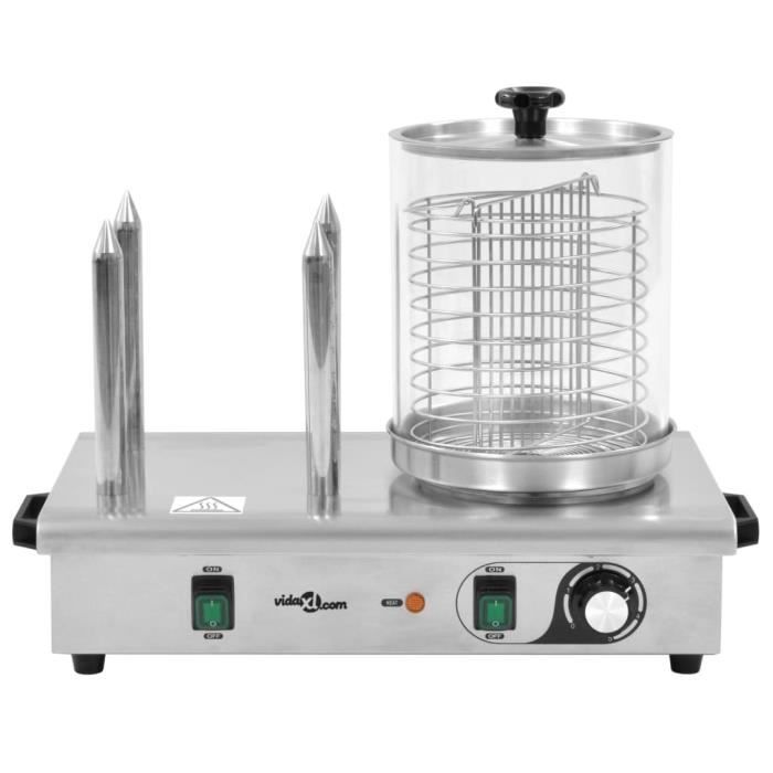 KAI Appareil à hot-dog avec 4 tiges Acier inoxydable 550 W