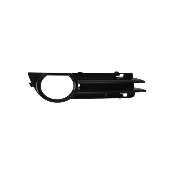 Grille de calandre droite pour AUDI A3 II ph.2 (3 portes) 2005-2008 noire, trou AB, pare chocs avant.