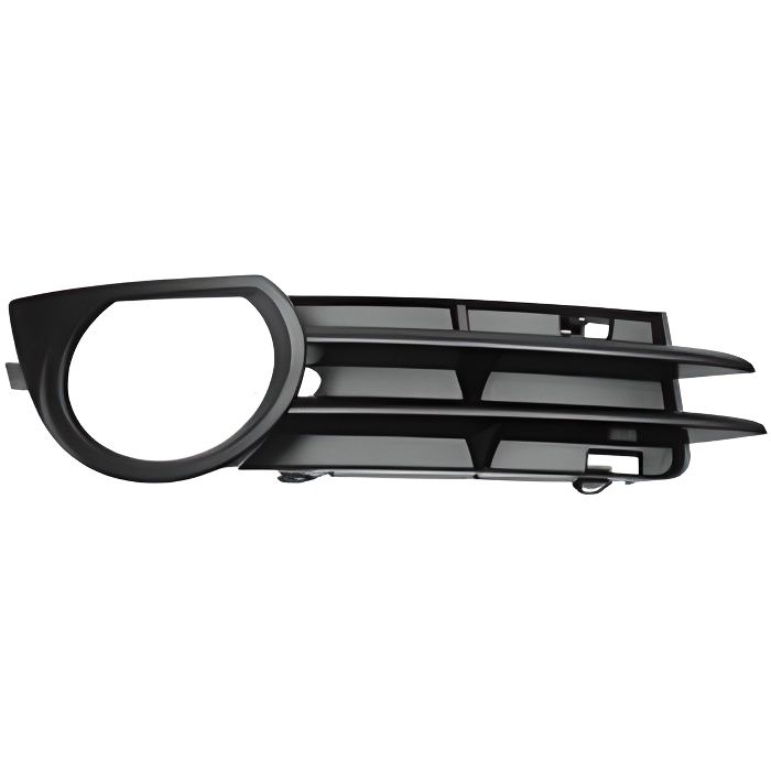 Grille de calandre droite pour AUDI A3 II ph.2 (3 portes) 2005-2008 noire, trou AB, pare chocs avant.