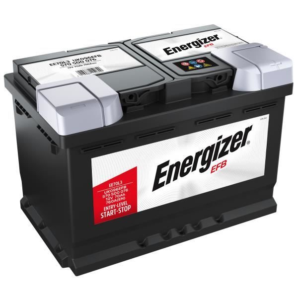 Batterie ENERGIZER PREMIUM EFB EE70L3 12 V 70 AH 650 AMPS EN