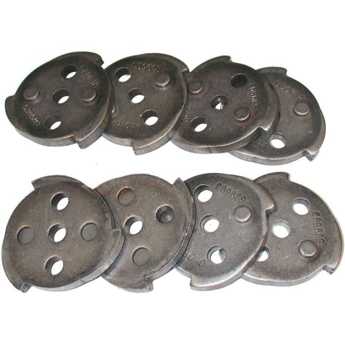 Kit support Couteau de broyeur complet avec vis adaptable pour GLORIA modèles Euro 1300, 1400, 1500, 1600, natura 1800L, natura 2000