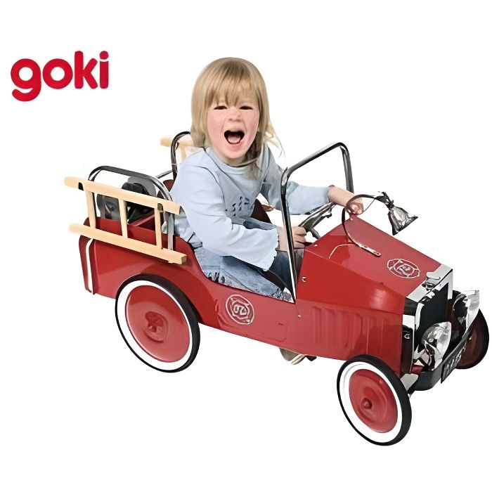GOKI - 14069 - VOITURE DE POMPIERS À PÉDALES