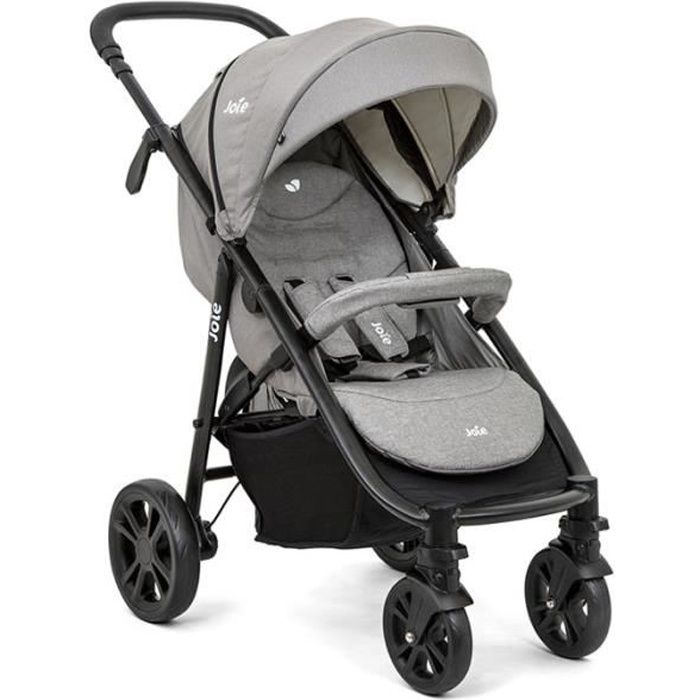 JOIE Litetrax 4 dlx - Poussette citadine pliable - Jusqu'à 15Kg - Gris Flannel