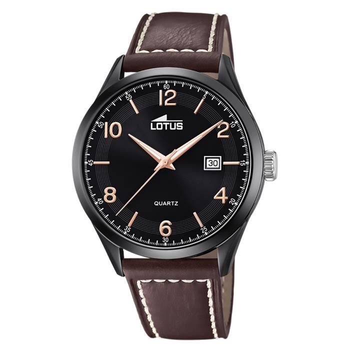 Montre LOTUS en Cuir Marron