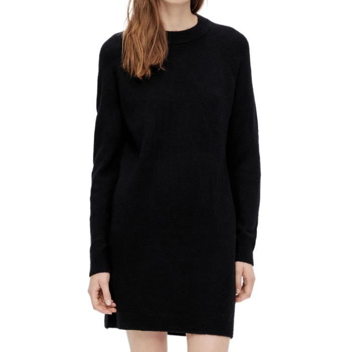 Robe-pull Noir Femme Pieces Chapa
