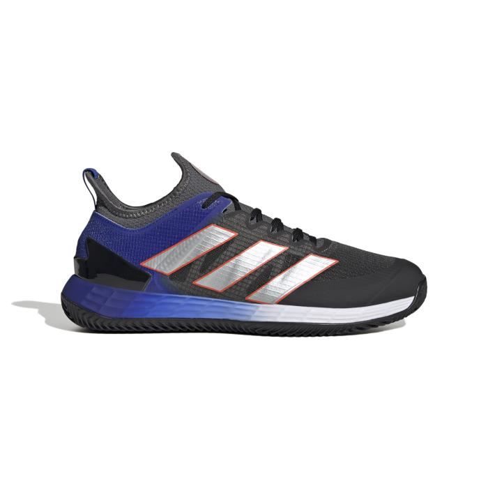 Chaussures de tennis de tennis adidas Adizero Ubersonic 4 Clay - grey six/silver met./solar red - 42 2/3