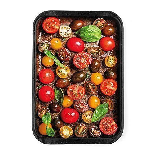 Russell Hobbs CW11471 - PLAT - Russell Hobbs Cw11441 Romano vitreux plaque de cuisson, Ãmail, Noir , 36 x 24.6 x 2.5 cm