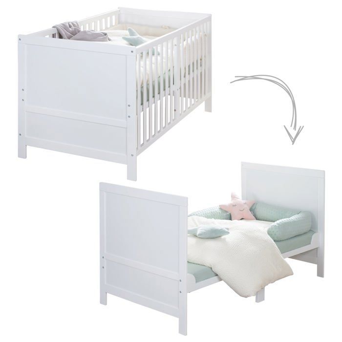 Lit bébé évolutif 70 x 140 cm ROBA EASY SLEEP laqué