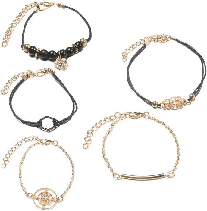 Lot De 3 Bracelets Punk Chaîne Serpent En Zinc Doré - Dervivea - Neuf Avec étiquettes - Pour Femme