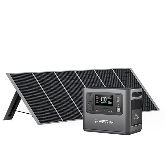 Generateur Electrique Portable AFERIY 1200W avec Panneau Solaire 400W Kit