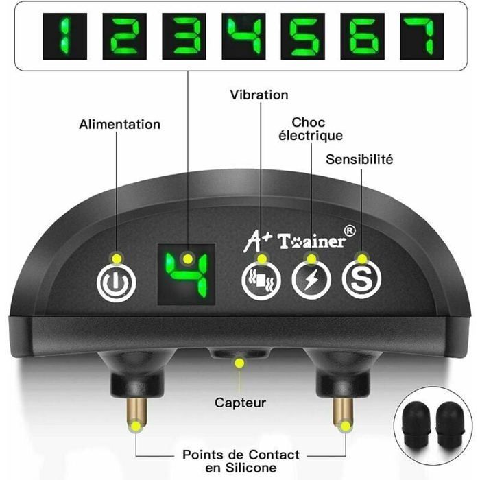 Meilleurs prix pour Collier Anti-aboiement Chien,3 Modes Choc Électrique IP65 Batterie Rechargeable Sangle Reflechissant Réglable Petit Gros Chien
