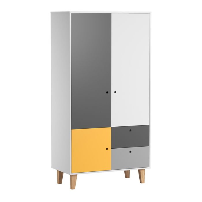 Armoire Vox - 103.50 x 55 x 201.50cm - jaune Armoire Vox - 103.50 x 55 x 201.50cm - jaune