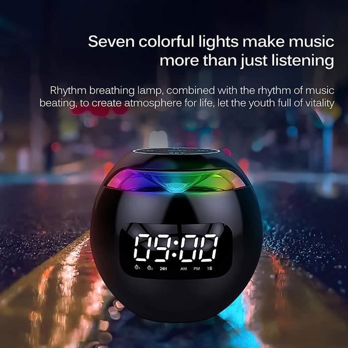 Mini HautParleur Bluetooth, HautParleur de Caisson de Basses Portable