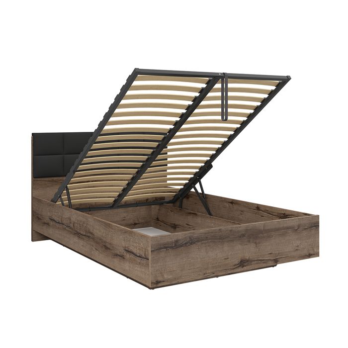 Lit coffre Petits-meubles - Romane - 145 x 206 x 98cm - Bois Lit coffre Petits-meubles - Romane - 145 x 206 x 98cm - Bois