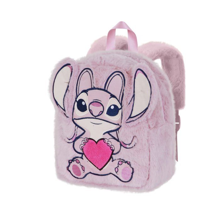 Sac à dos Plush - Disney Lilo et Stitch Angel Heart - Rose - Taille Unique