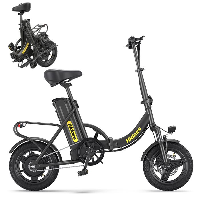 Vélo électrique pliable - HIDOES - HD-C6 - Moteur 350W - Batterie 36V 104Ah (50 km) - Roues 14