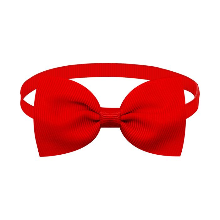 Noeud papillon réglable pour animaux - Phoesky - Couleur unie - Soie Nylon coton - 3-4 cm - 1g - Universel