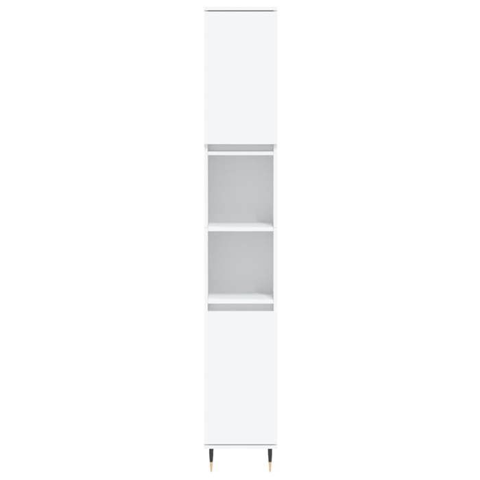 Armoire de salle de bain blanc 30x30x190 cm bois dingénierie_2 ans garantie_20881