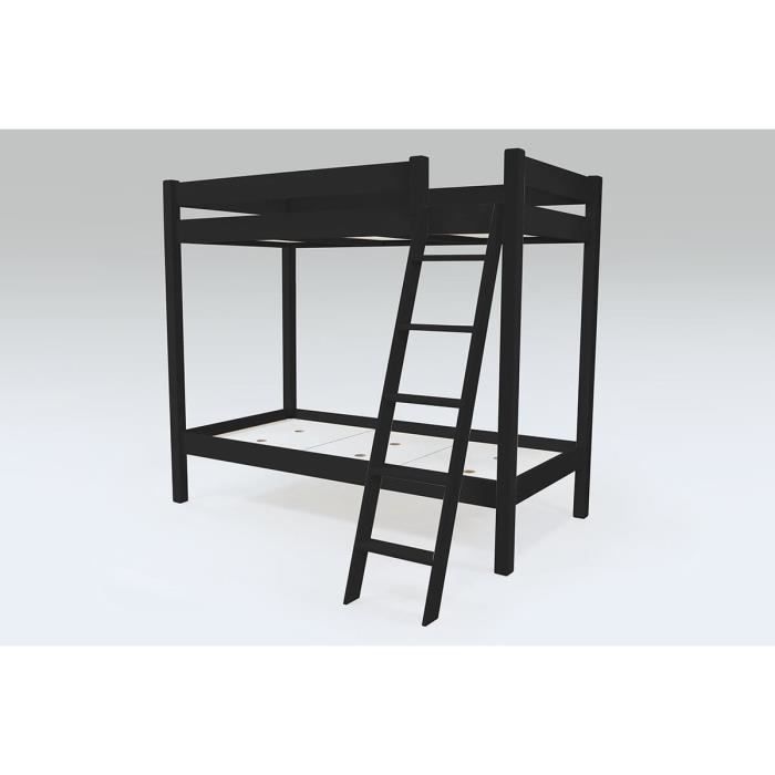 Lit superposé ABC - Bois massif - 90x190 cm - Classique - Intemporel Lit superposé ABC - Bois massif - 90x190 cm - Classique - Intemporel