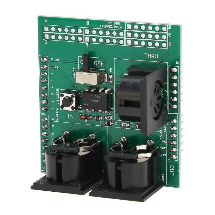 Akozon Module MIDI Carte adaptateur MIDI Module série vers MIDI 24Pin ...