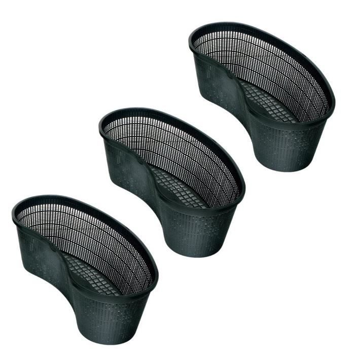 Lot de 3 Paniers ovale 45 pour bassin aquatique