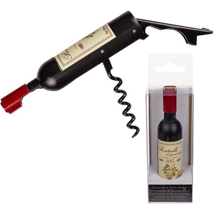 SUCK UK Serre-Joint Décapsuleur Fonte Noir 11 X 2 X 6 Cm