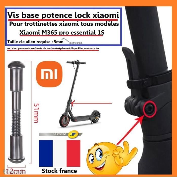Vis charnière Xiaomi M365 base potence lock xiaomi M365 PRO 1S ESSENTIAL Trottinette électrique pièce détaché