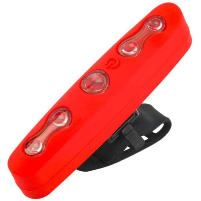 Feu Arrière Vélo LED 200 Lumens - Lampe VTT Rechargeable USB-C Etanche IPX5