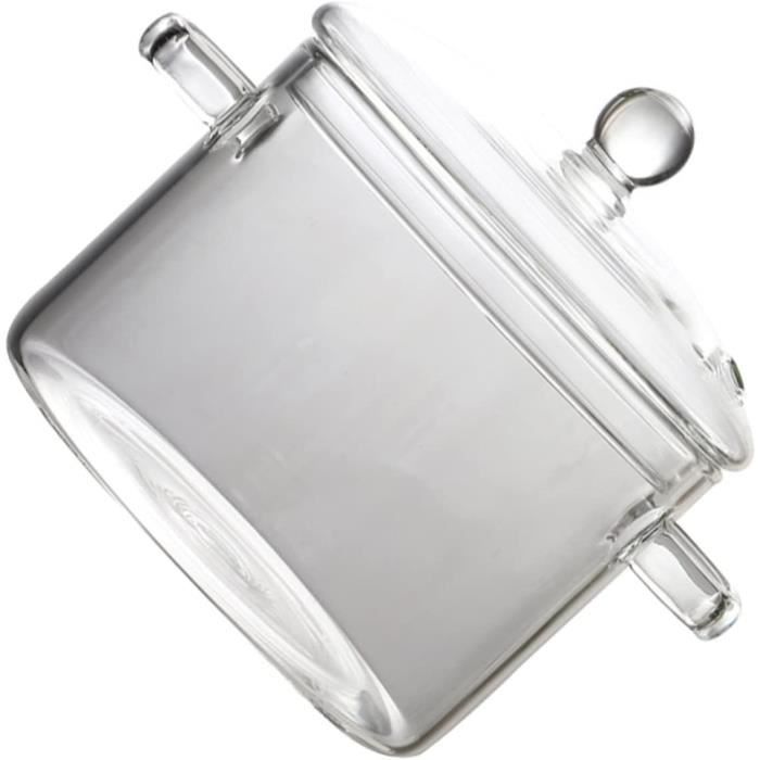 Saladier En Verre Terrarium Avec Couvercle Verre Clair Marmite Saladier