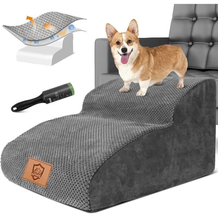 Rampe Antidérapante Pour Chien - Escalier Pliable Réglable Jusqu'à 53cm - Pour Canapé, Lit Et Voiture