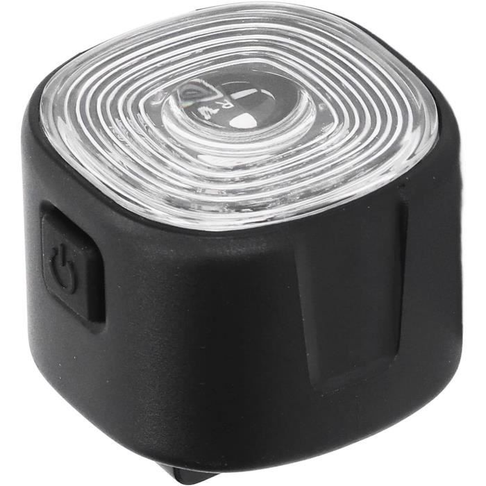 Lampe Vélo Ohulelks – Phare Avant Blanc 130 Lumens Et Feu Arrière Rouge 50 Lumens, Rechargeable USB, étanche IPX4, Compact 4x4 Cm