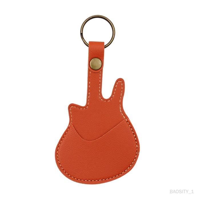 UTHCLO Étui Transparent Cœur Pour Médiators De Guitare - Porte-clés Pratique Et Stylé Pour Ranger Vos Picks