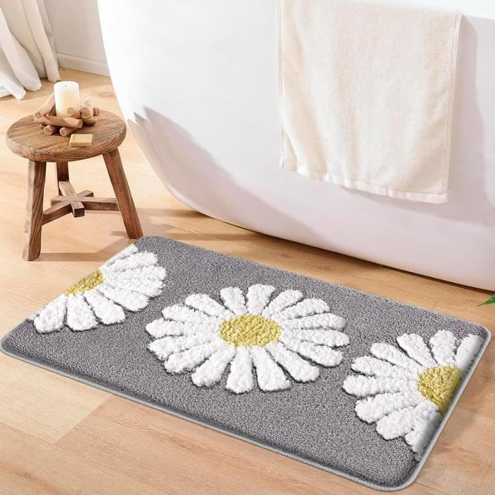 Tapis De Bain Antidérapant, Rectangulaire, 80 X 50 Cm, En Luffa, Avec évacuation, Pour Sol Mouille Gris Et Noir 96477026 Tapis De Bain Antidérapant, Rectangulaire, 80 X 50 Cm, En Luffa, Avec évacuation, Pour Sol Mouille Gris Et Noir 96477026
